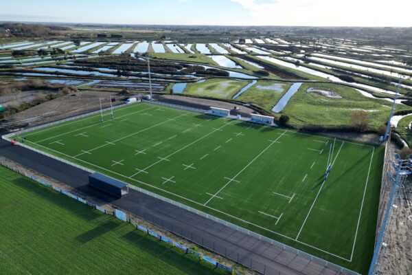 Saint Hilaire De Riez (85) – Terrain de rugby en rafle de maïs